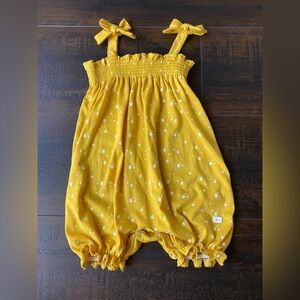 Yellow Floral 7 for all Mankind Romper